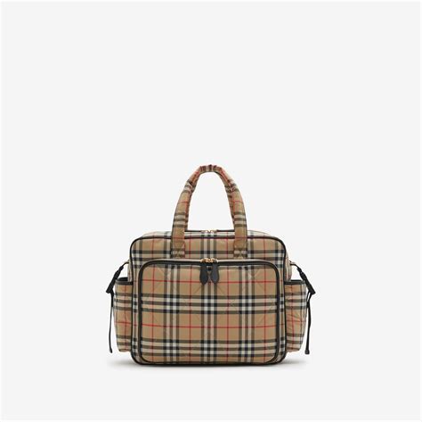 baby burberry check pocket|Check Baby Changing Bag in Archive beige .